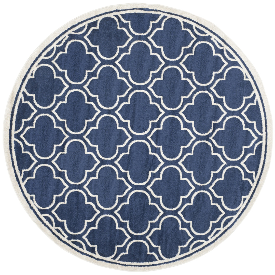 SAFAVIEH Amherst Collection AMT412P Navy / Ivory Rug Image 4