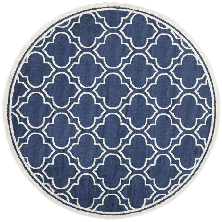 SAFAVIEH Amherst Collection AMT412P Navy / Ivory Rug Image 1