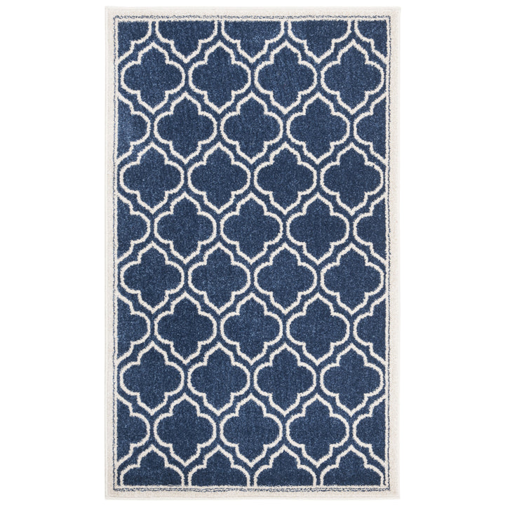 SAFAVIEH Amherst Collection AMT412P Navy / Ivory Rug Image 9