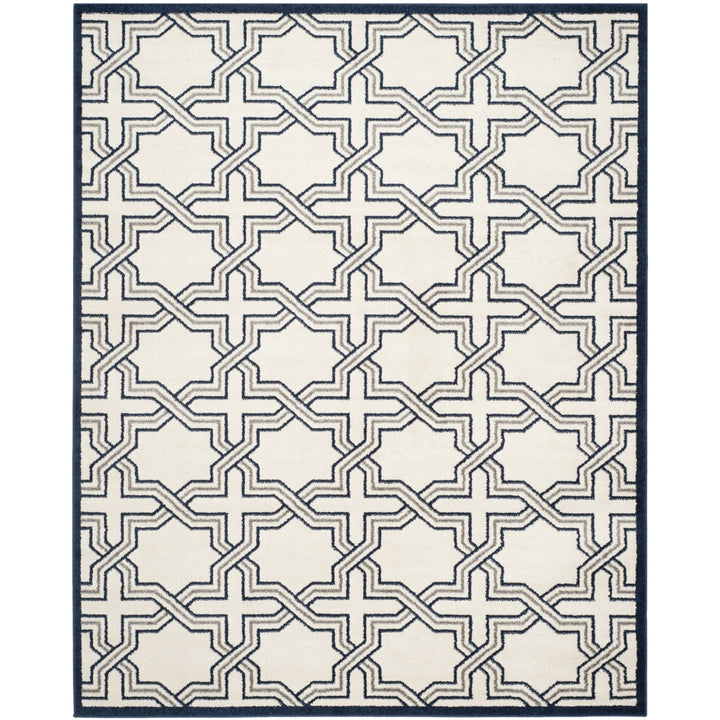 SAFAVIEH Amherst Collection AMT413M Ivory / Navy Rug Image 1