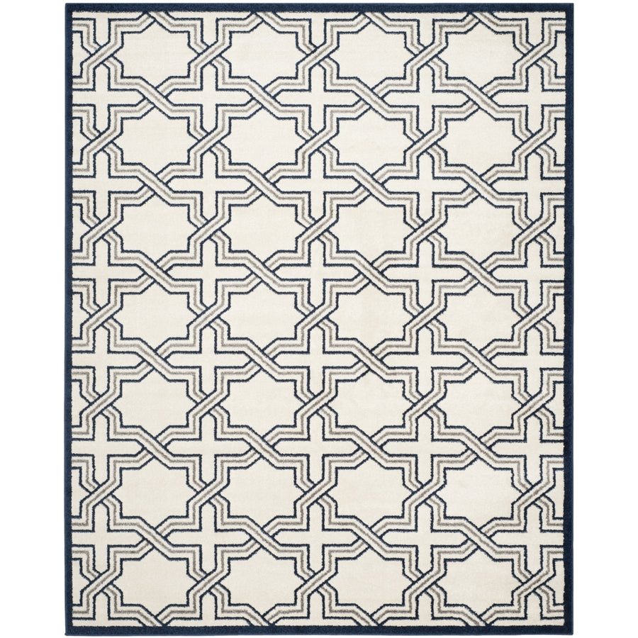 SAFAVIEH Amherst Collection AMT413M Ivory / Navy Rug Image 1