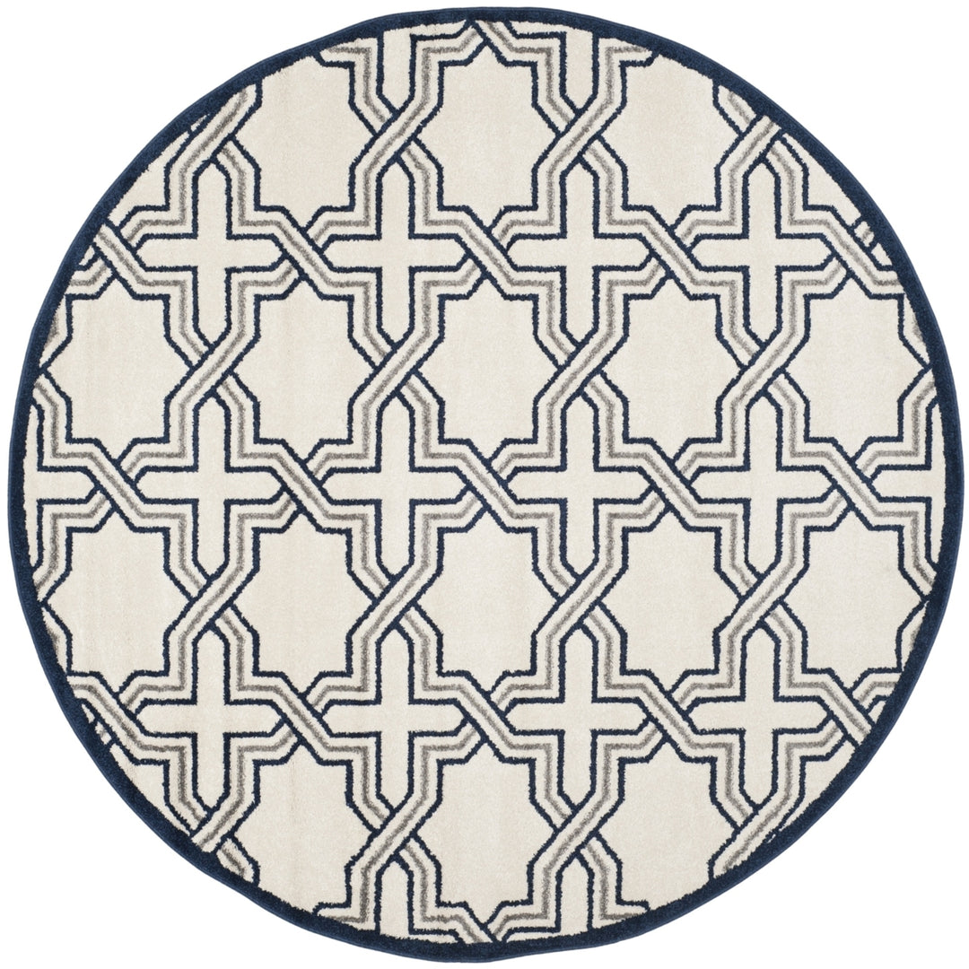 SAFAVIEH Amherst Collection AMT413M Ivory / Navy Rug Image 4