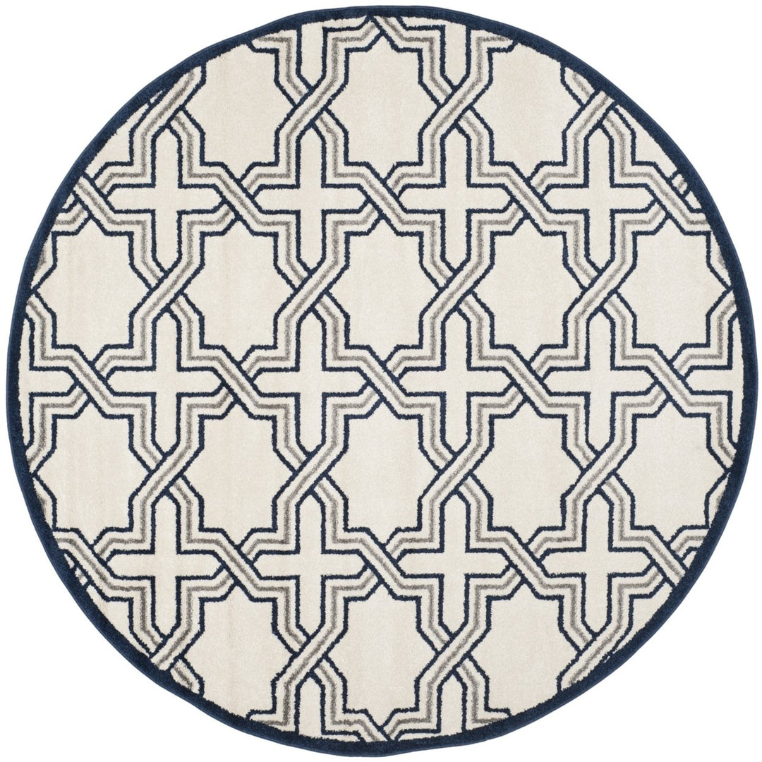 SAFAVIEH Amherst Collection AMT413M Ivory / Navy Rug Image 1