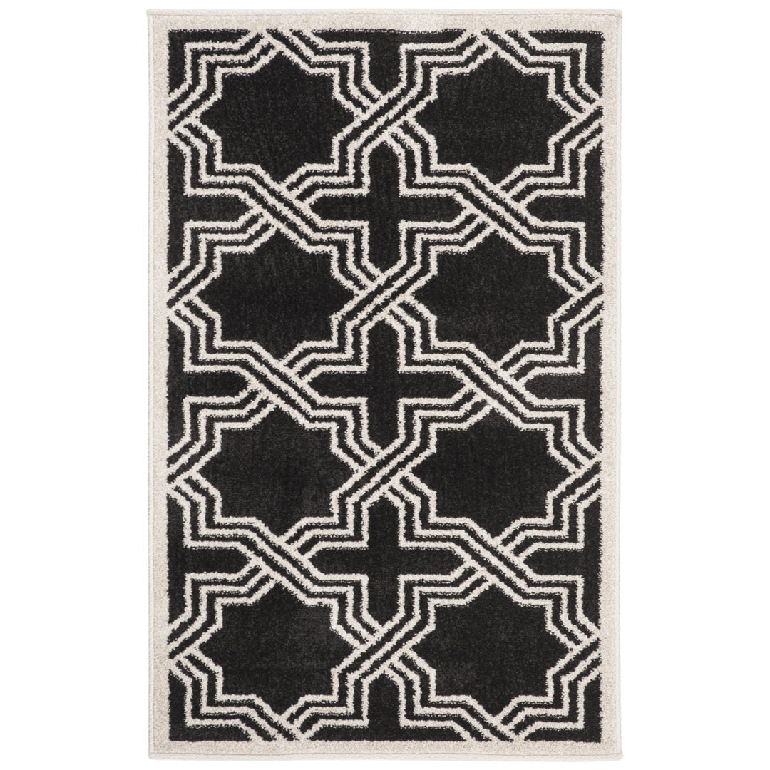 SAFAVIEH Amherst Collection AMT413G Anthracite/Ivory Rug Image 1