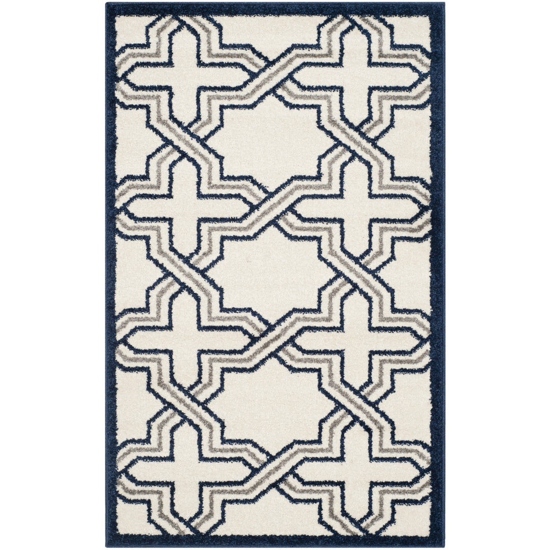 SAFAVIEH Amherst Collection AMT413M Ivory / Navy Rug Image 8