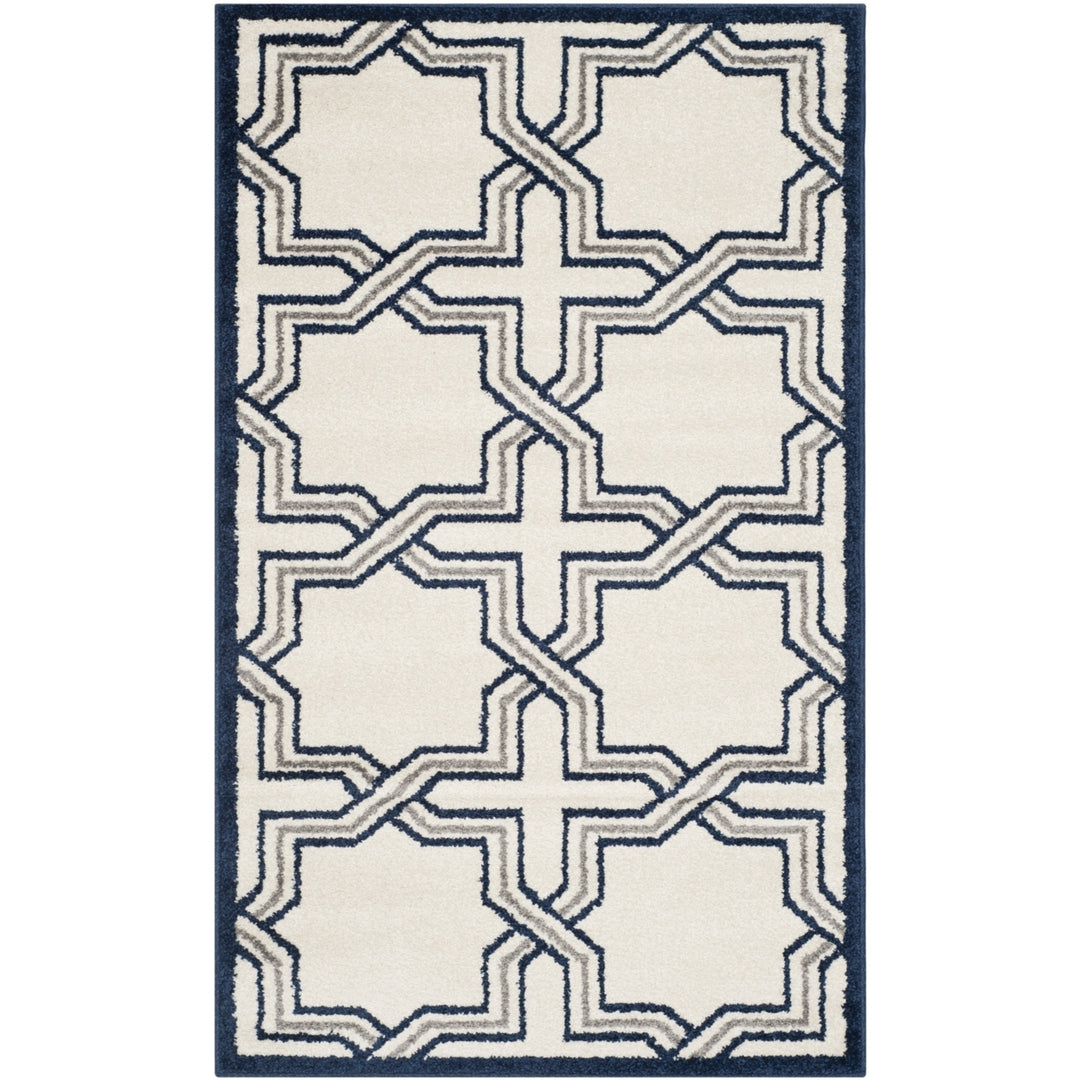 SAFAVIEH Amherst Collection AMT413M Ivory / Navy Rug Image 9