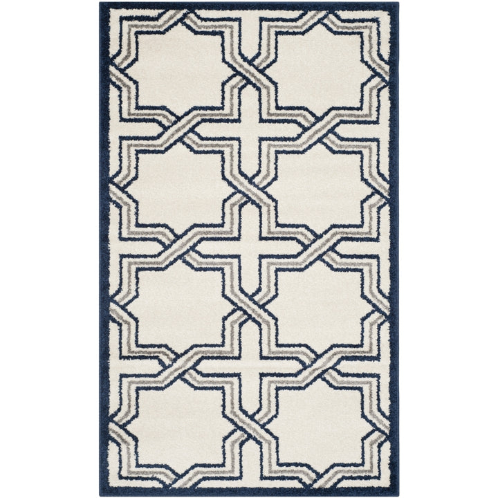 SAFAVIEH Amherst Collection AMT413M Ivory / Navy Rug Image 9