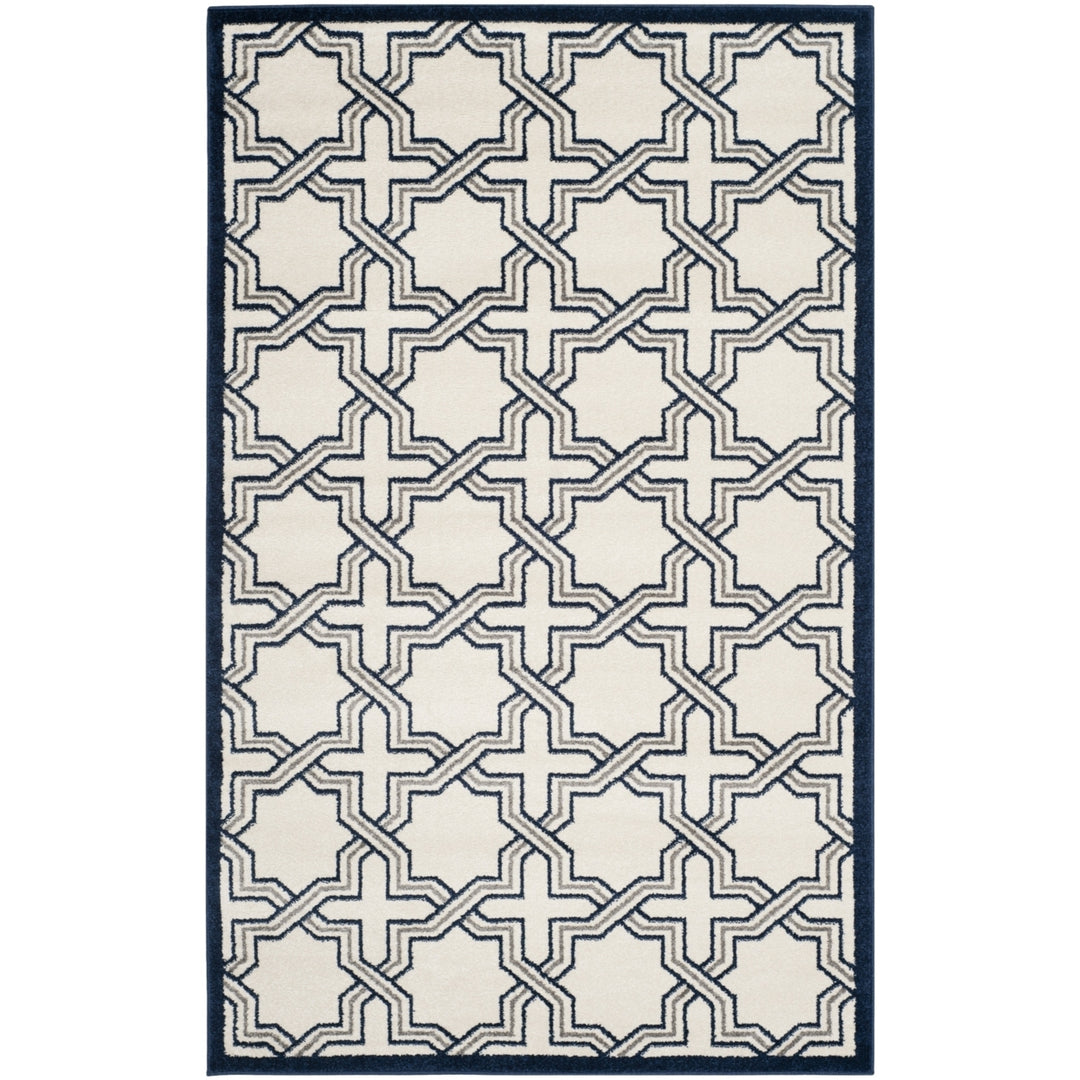 SAFAVIEH Amherst Collection AMT413M Ivory / Navy Rug Image 10