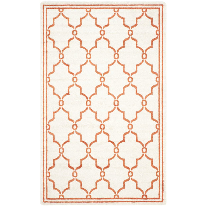 SAFAVIEH Amherst Collection AMT414F Beige / Orange Rug Image 1