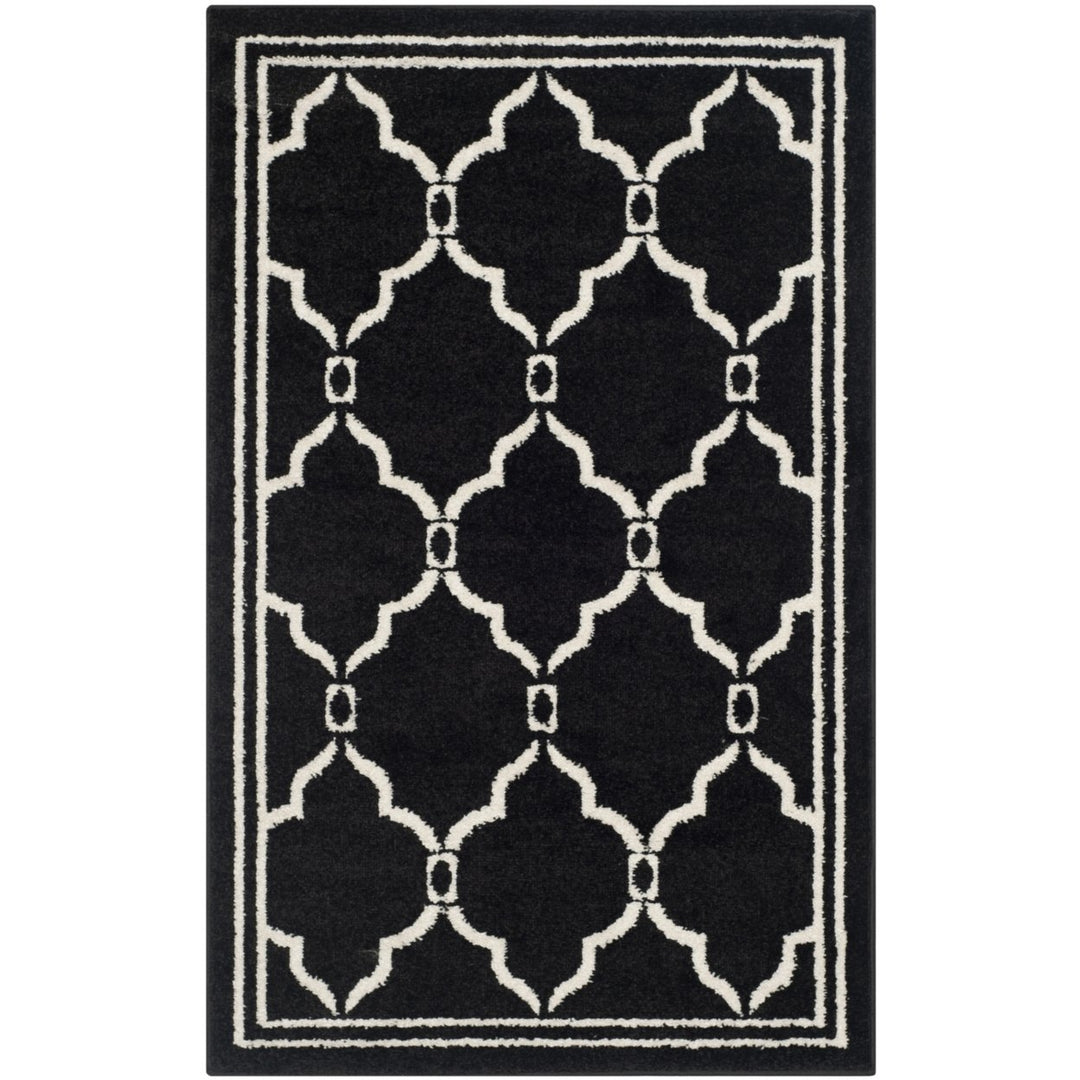 SAFAVIEH Amherst Collection AMT414G Anthracite/Ivory Rug Image 1