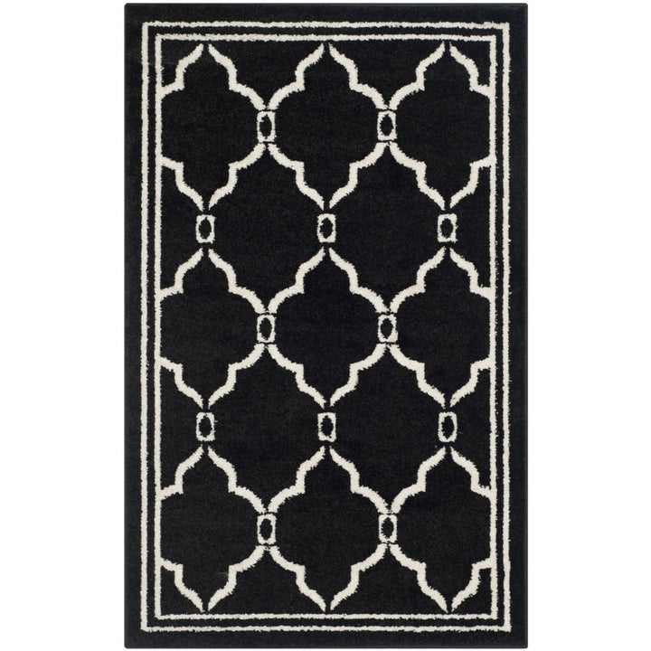 SAFAVIEH Amherst Collection AMT414G Anthracite/Ivory Rug Image 1