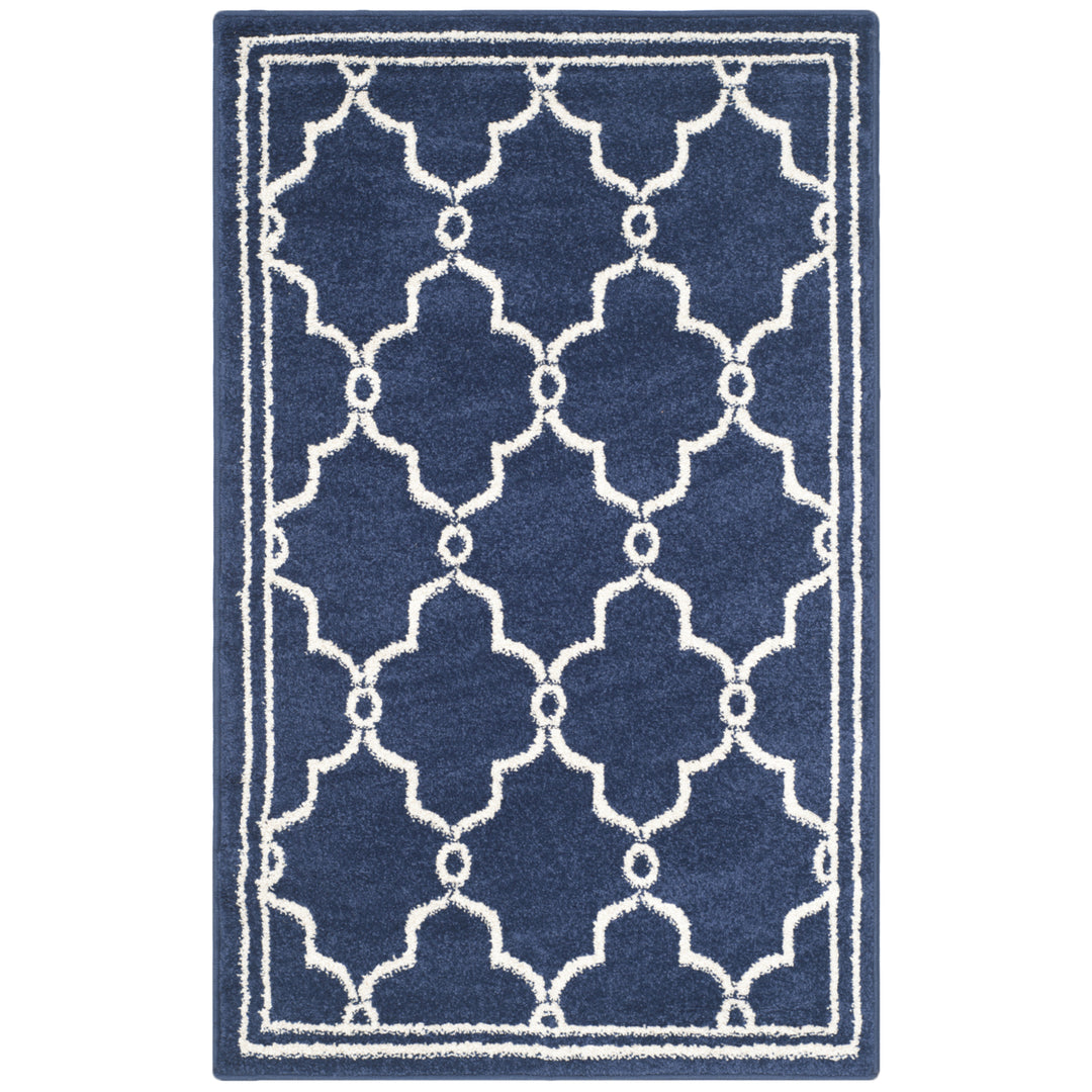 SAFAVIEH Amherst Collection AMT414P Navy / Beige Rug Image 9