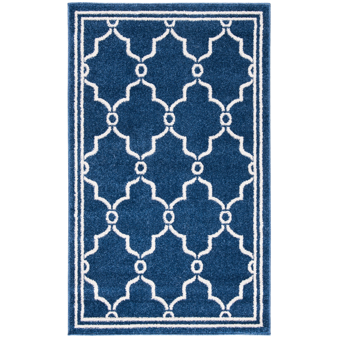 SAFAVIEH Amherst Collection AMT414P Navy / Beige Rug Image 10