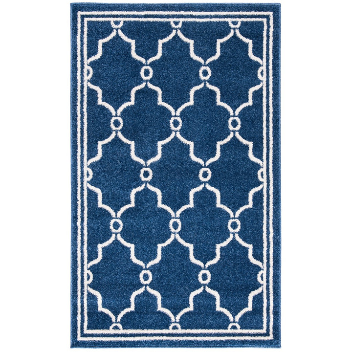 SAFAVIEH Amherst Collection AMT414P Navy / Beige Rug Image 1