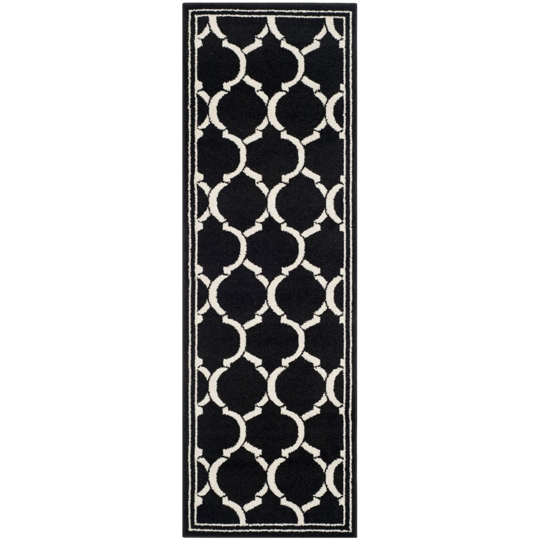 SAFAVIEH Amherst Collection AMT415G Anthracite/Ivory Rug Image 1