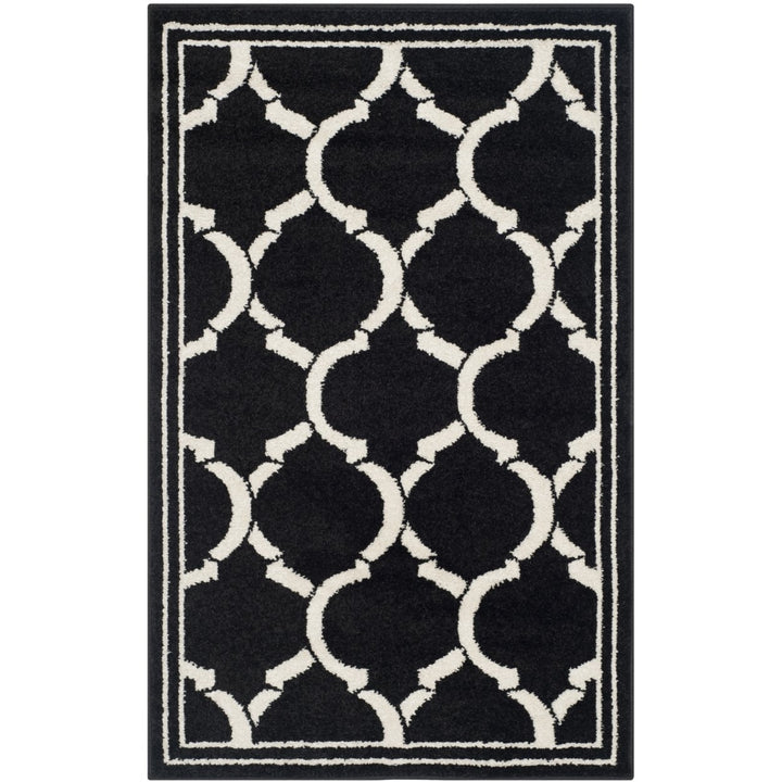 SAFAVIEH Amherst Collection AMT415G Anthracite/Ivory Rug Image 1