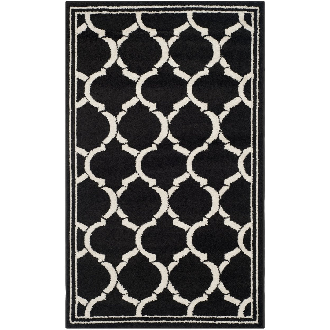 SAFAVIEH Amherst Collection AMT415G Anthracite/Ivory Rug Image 1