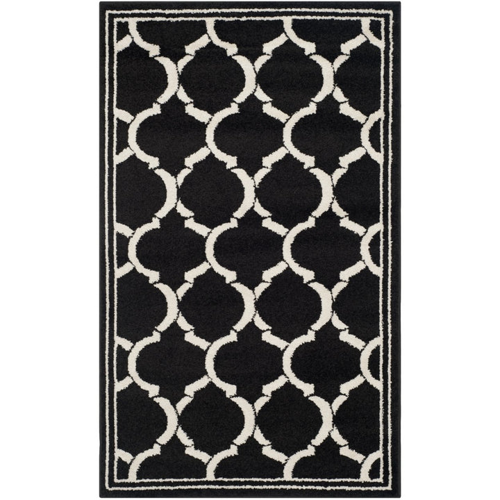 SAFAVIEH Amherst Collection AMT415G Anthracite/Ivory Rug Image 1