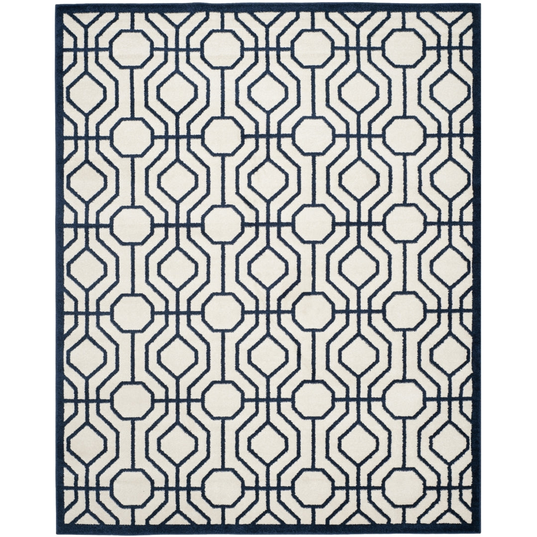 SAFAVIEH Amherst Collection AMT416M Ivory / Navy Rug Image 1