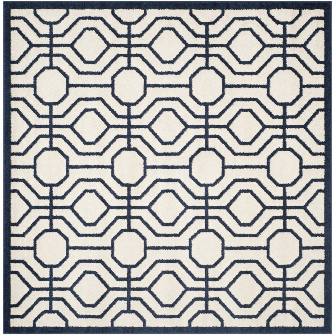 SAFAVIEH Amherst Collection AMT416M Ivory / Navy Rug Image 6