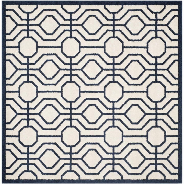 SAFAVIEH Amherst Collection AMT416M Ivory / Navy Rug Image 6