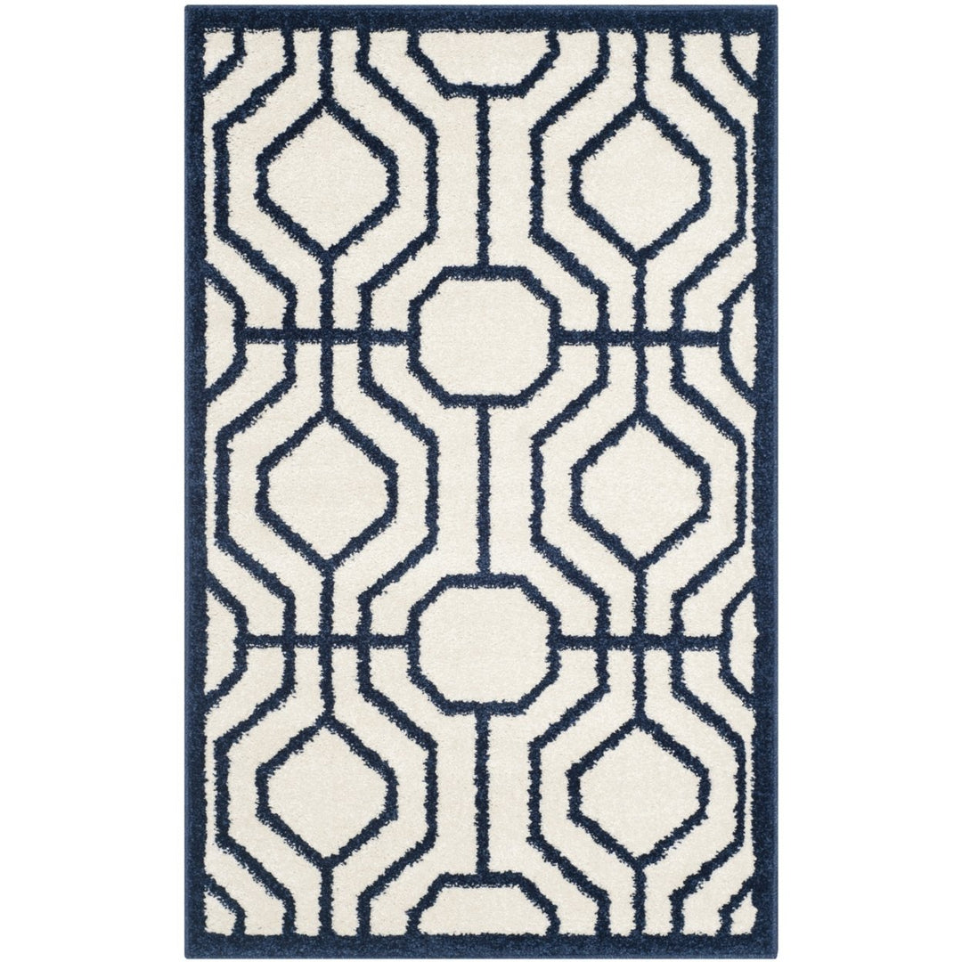 SAFAVIEH Amherst Collection AMT416M Ivory / Navy Rug Image 8