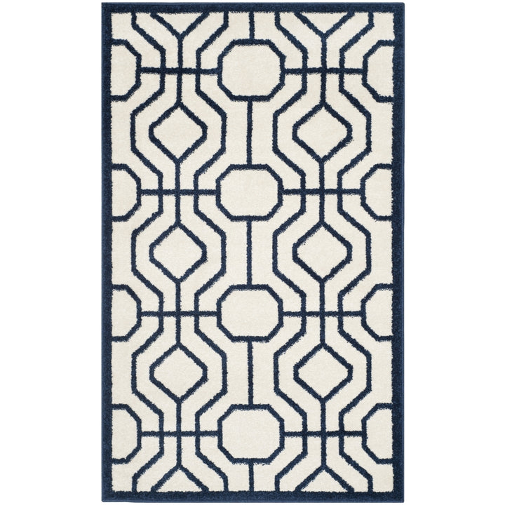 SAFAVIEH Amherst Collection AMT416M Ivory / Navy Rug Image 9