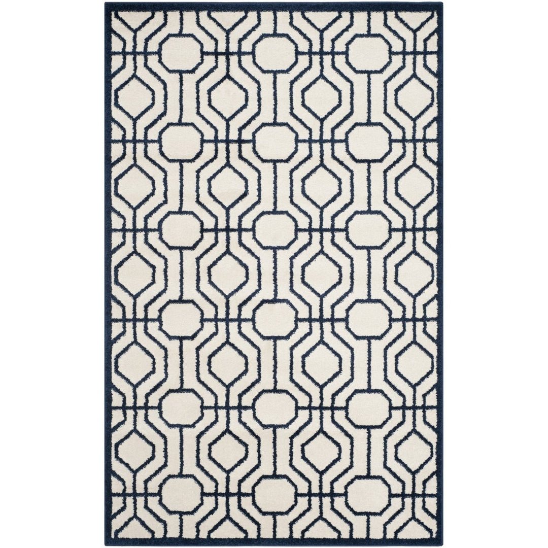 SAFAVIEH Amherst Collection AMT416M Ivory / Navy Rug Image 10