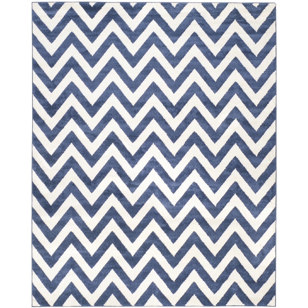 SAFAVIEH Amherst Collection AMT419P Navy / Beige Rug Image 1