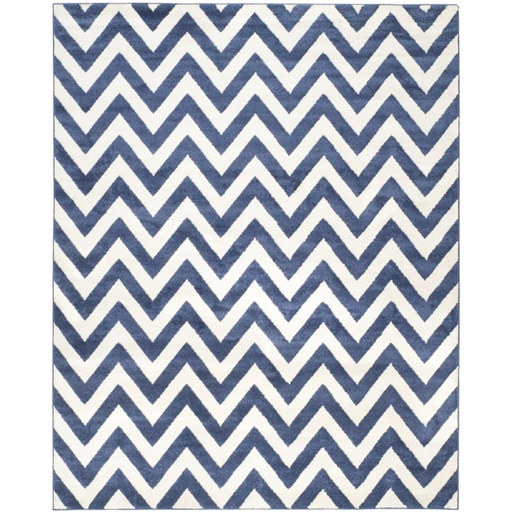 SAFAVIEH Amherst Collection AMT419P Navy / Beige Rug Image 1