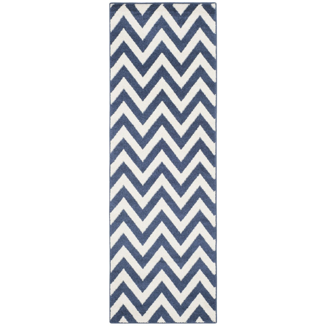 SAFAVIEH Amherst Collection AMT419P Navy / Beige Rug Image 1