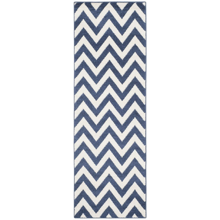 SAFAVIEH Amherst Collection AMT419P Navy / Beige Rug Image 1