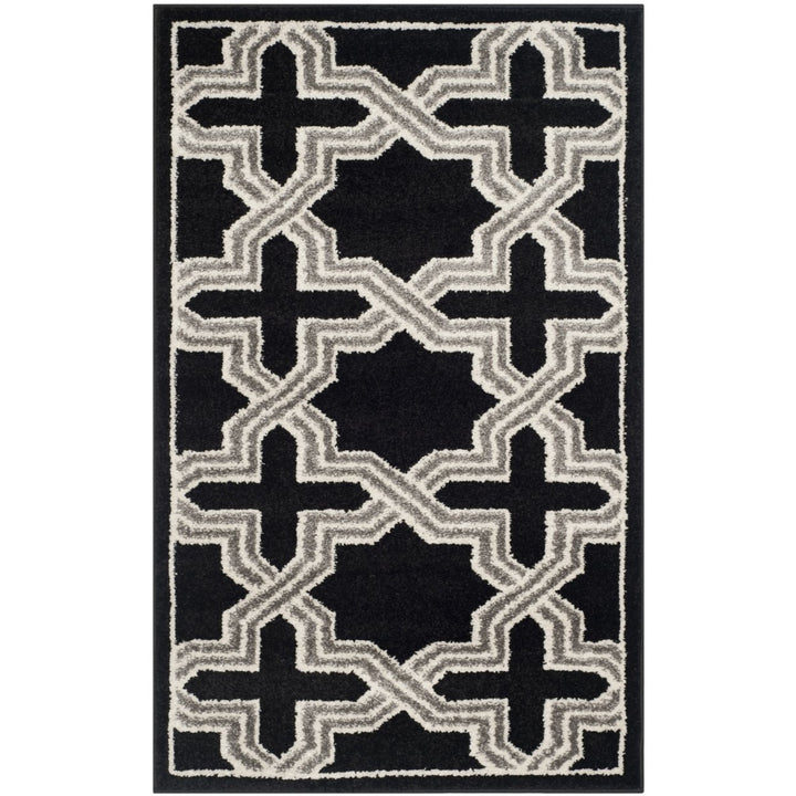 SAFAVIEH Amherst Collection AMT418L Anthracite / Grey Rug Image 1