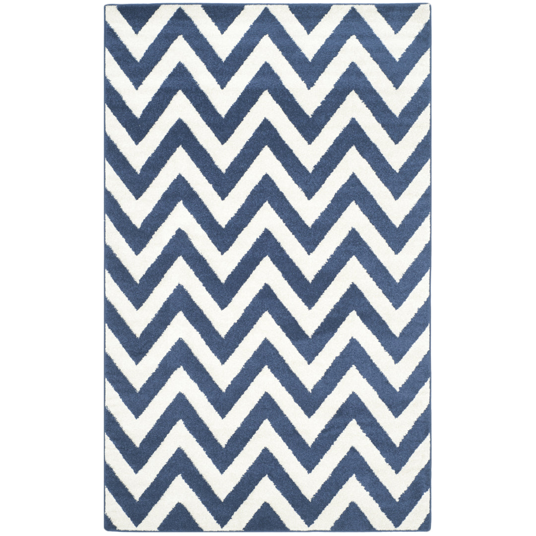 SAFAVIEH Amherst Collection AMT419P Navy / Beige Rug Image 10