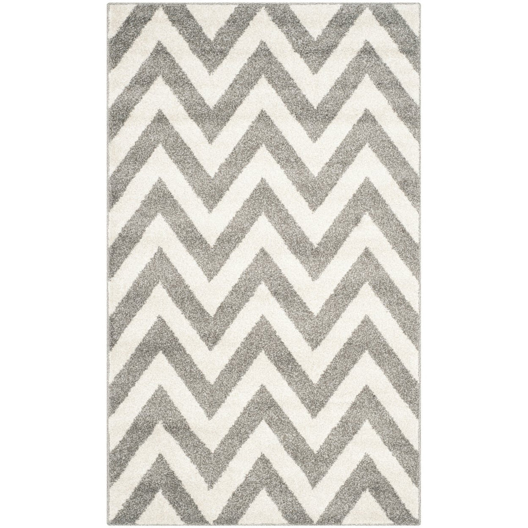 SAFAVIEH Amherst Collection AMT419R Dark Grey / Beige Rug Image 1