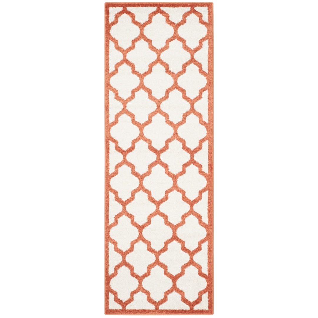 SAFAVIEH Amherst Collection AMT420F Beige / Orange Rug Image 5