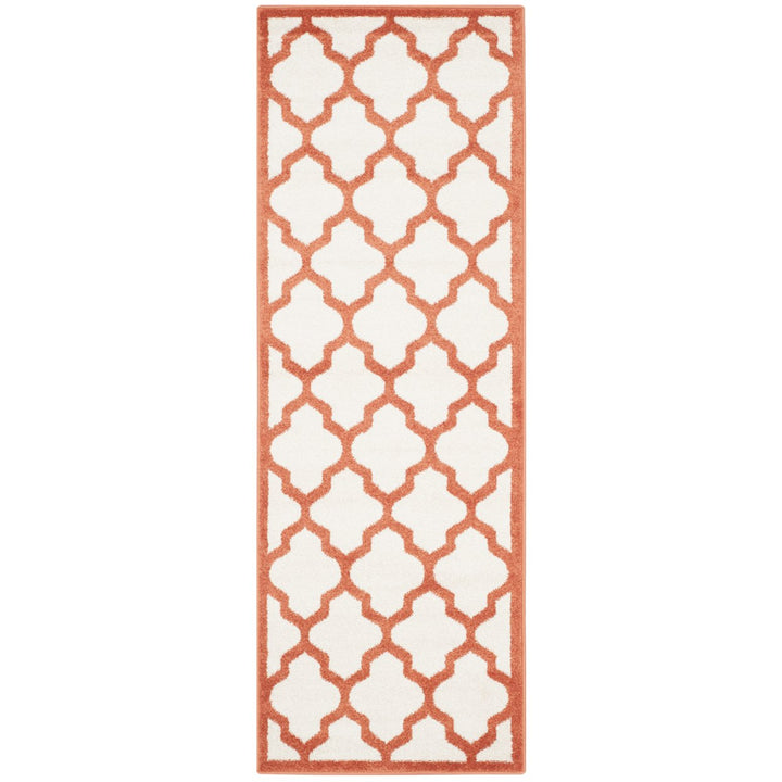 SAFAVIEH Amherst Collection AMT420F Beige / Orange Rug Image 1