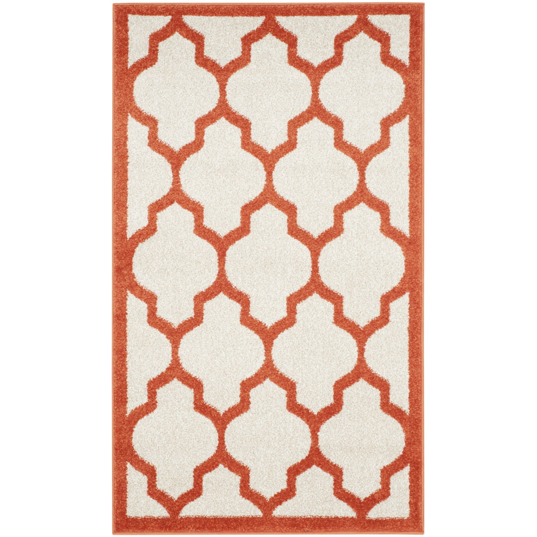 SAFAVIEH Amherst Collection AMT420F Beige / Orange Rug Image 8