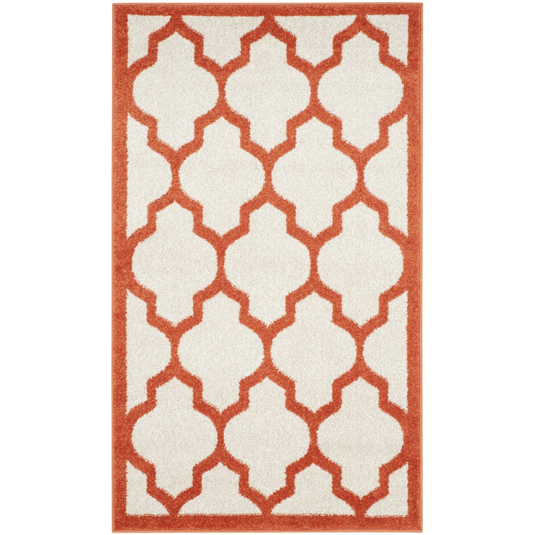 SAFAVIEH Amherst Collection AMT420F Beige / Orange Rug Image 1