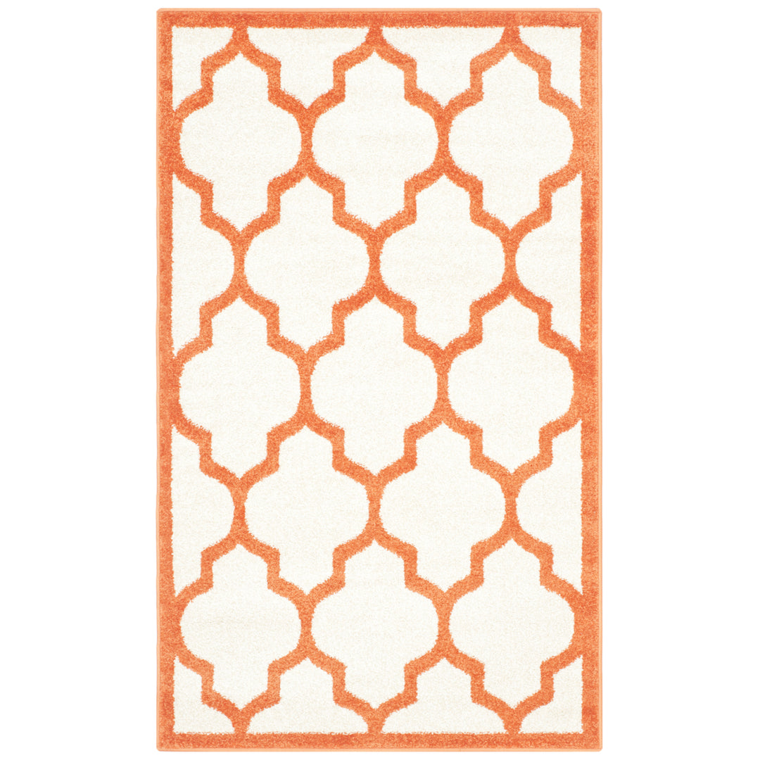 SAFAVIEH Amherst Collection AMT420F Beige / Orange Rug Image 9