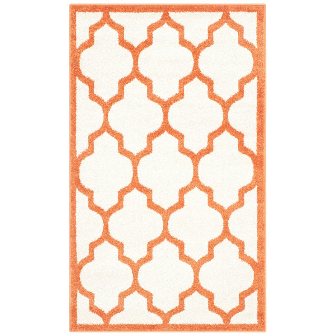 SAFAVIEH Amherst Collection AMT420F Beige / Orange Rug Image 1