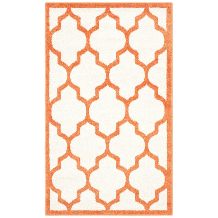 SAFAVIEH Amherst Collection AMT420F Beige / Orange Rug Image 1