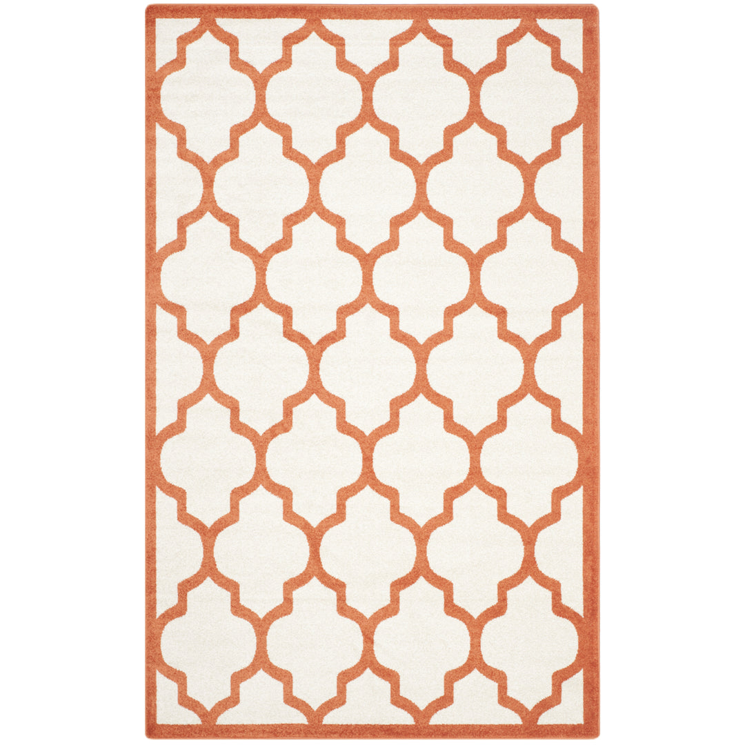 SAFAVIEH Amherst Collection AMT420F Beige / Orange Rug Image 10