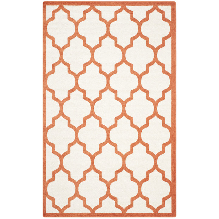 SAFAVIEH Amherst Collection AMT420F Beige / Orange Rug Image 10