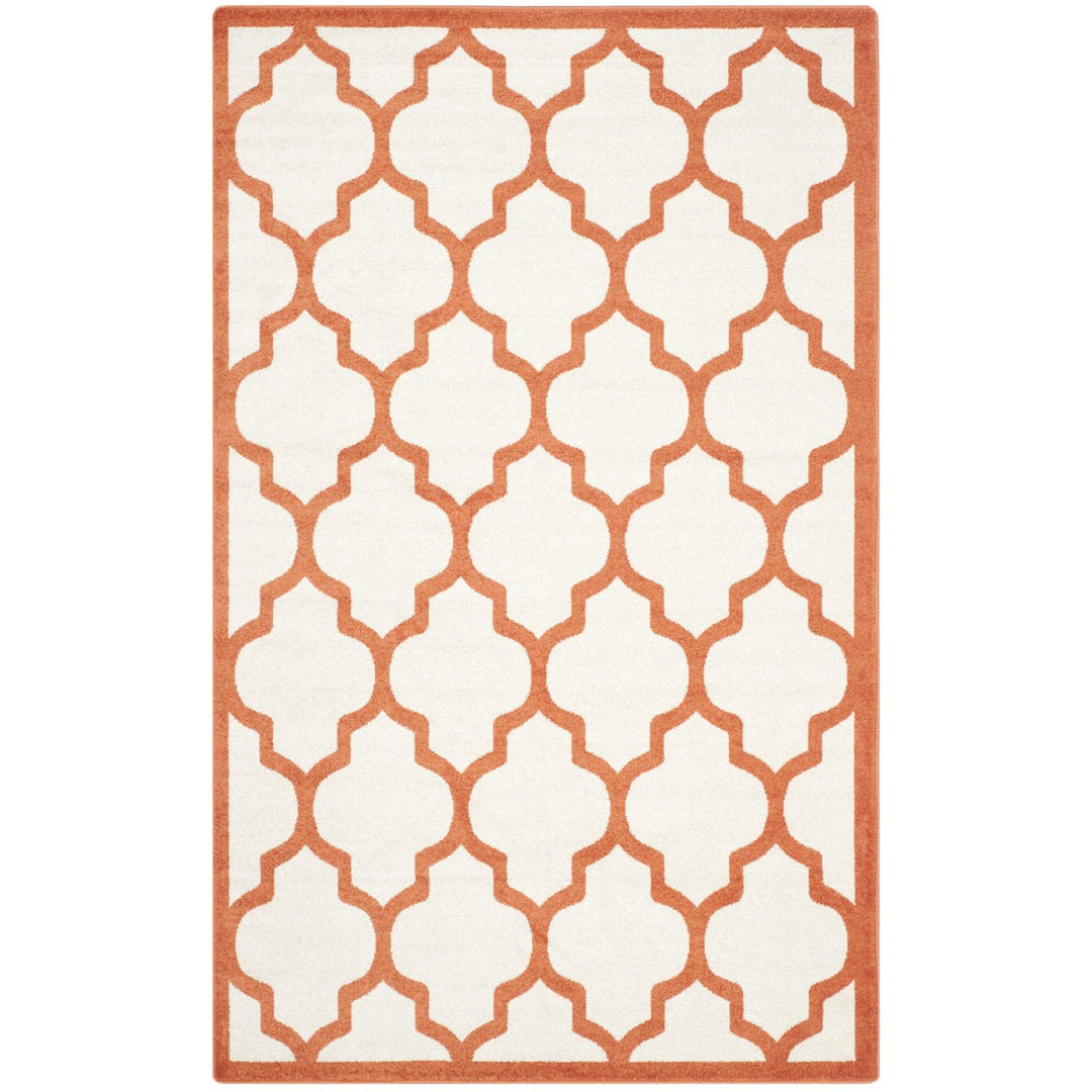 SAFAVIEH Amherst Collection AMT420F Beige / Orange Rug Image 1