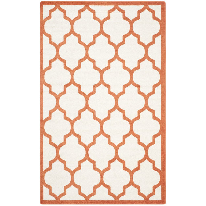 SAFAVIEH Amherst Collection AMT420F Beige / Orange Rug Image 1