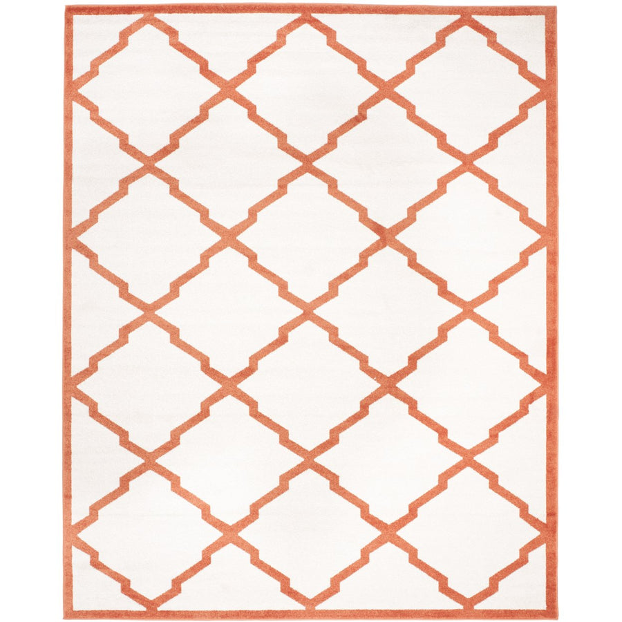 SAFAVIEH Amherst Collection AMT421F Beige / Orange Rug Image 1