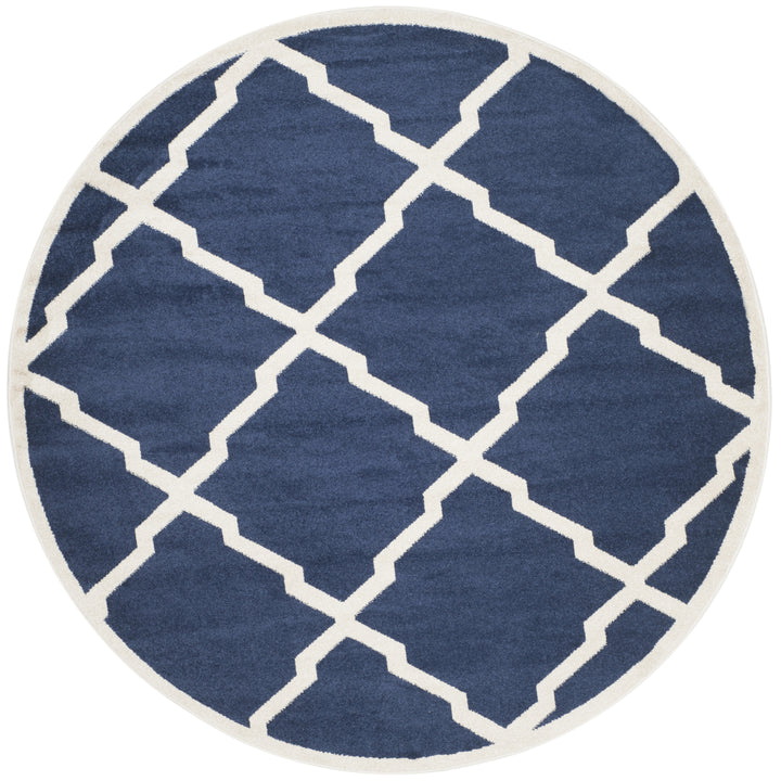 SAFAVIEH Amherst Collection AMT421P Navy / Beige Rug Image 4