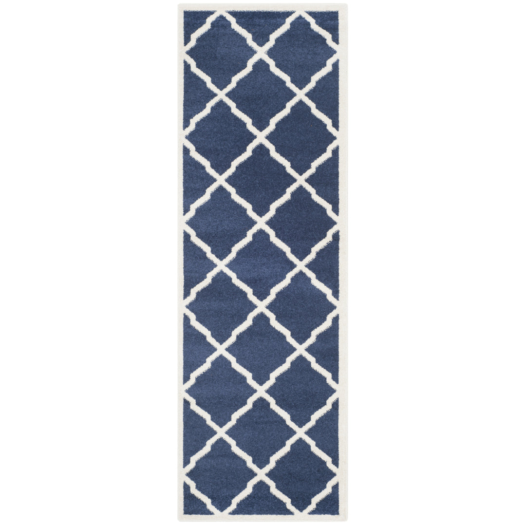 SAFAVIEH Amherst Collection AMT421P Navy / Beige Rug Image 5