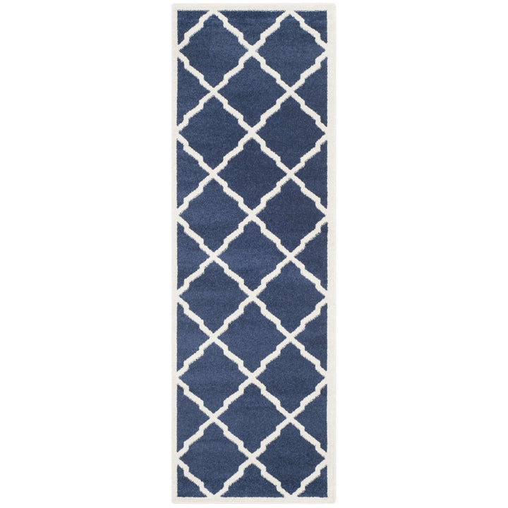 SAFAVIEH Amherst Collection AMT421P Navy / Beige Rug Image 1